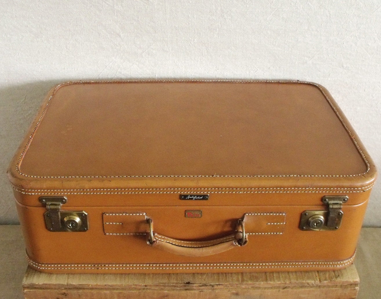 Amelia Earhart Vintage Leather Suitcase