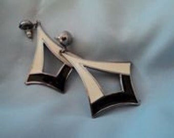 Bijoux de fantaisie, boucles d'oreilles '80