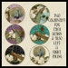 INSTANT DOWNLOAD Vintage Peacocks n Magnolias, 1.5 inch Circle Collage, AJR-347, peacock feathers damask for pendants cabochons cards
