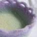 felted bowl with scalloped edges