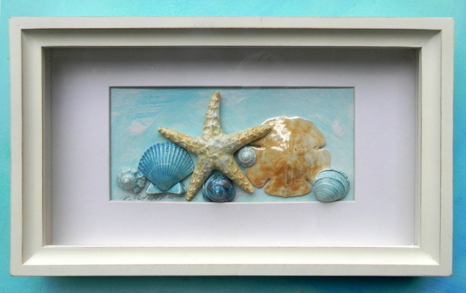 Ceramic Seashell Shadowbox