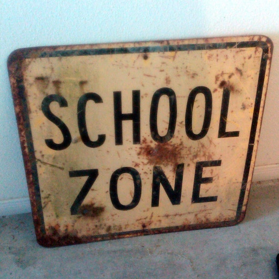School Is In Session Two-in-One Antique School Zone / Dip