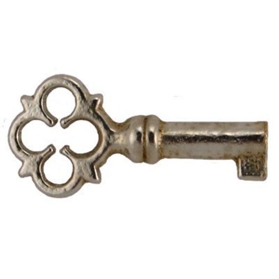 Antique Skeleton Key Ornate Chest Lock or Keepsake Key