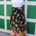 Vintage 1960's Maxi Skirt with Neon Flowers