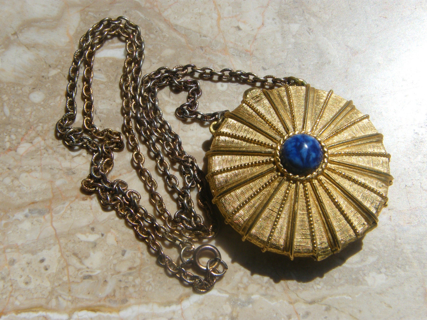 Estee Lauder Vintage Perfume Locket by TreasuredLilyDesigns