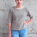 Vintage Short Sleeve Sweater for Ladies