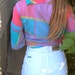 Vintage SHORTS, retro, clothing, trendy high- waisted, white denim, jordache brand, size 5/6, by Zasra