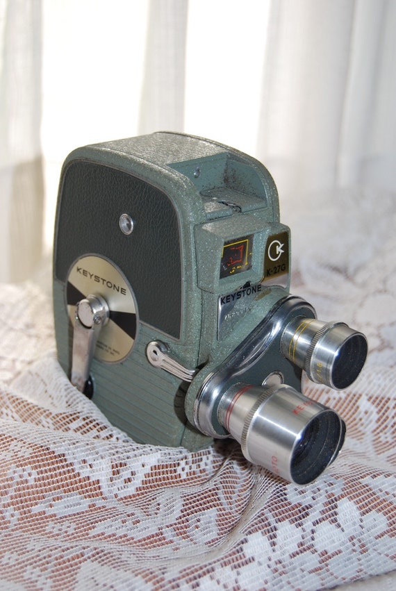 Vintage Keystone K-27G 8mm Movie Camera with Case