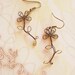 LAST PAIR - Dancing Flower Earrings - Floral - Cute Adorable - Boho Bohemian - Romantic - Whimsical - Whimsy - Dreamy - Woodland Collection