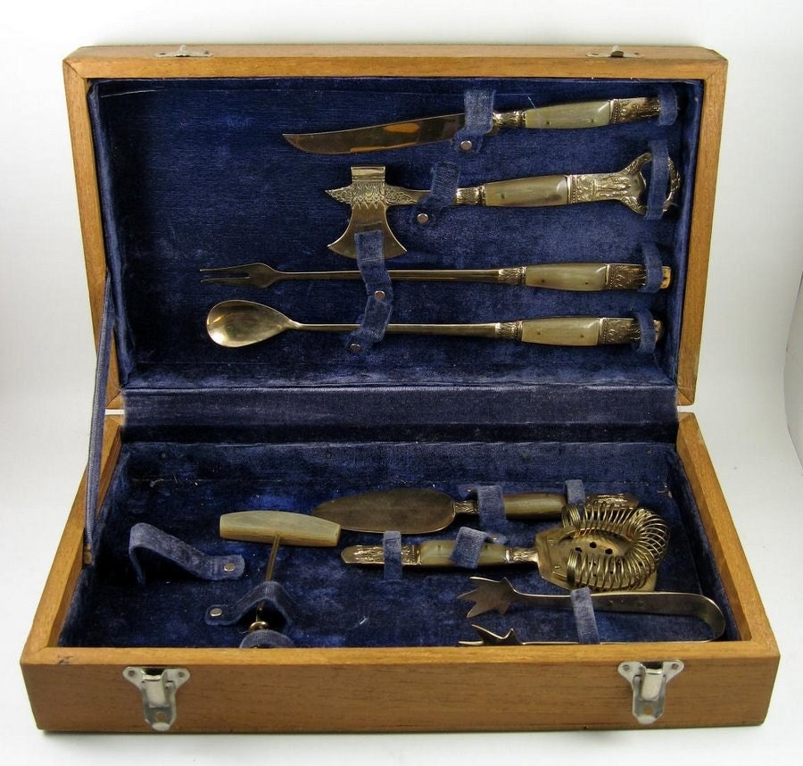 Brass Bar Utensil Set Thailand