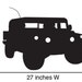 Vinyl Wall Decal Sticker Military Humvee Hummer 215