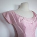 Vintage 1950's PINK Organza PROM Dress with BOW