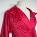 RESERVED for Yvette Vintage 1940's Fuchsia Pink Robe / Swing Coat