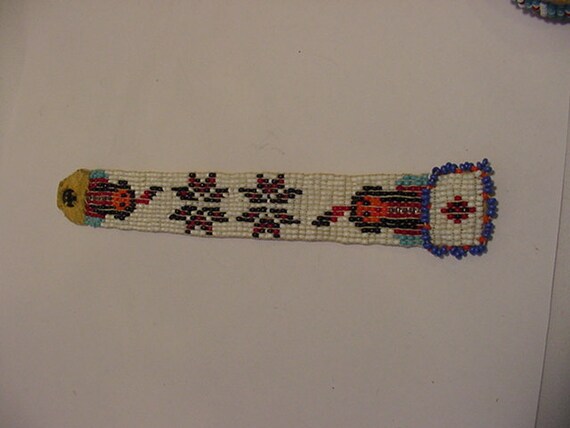 Vintage 1940's Era Michigan Native American Indian Beaded