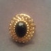 The Onyx Bewitching Ring (vintage upcycled,adjustable)