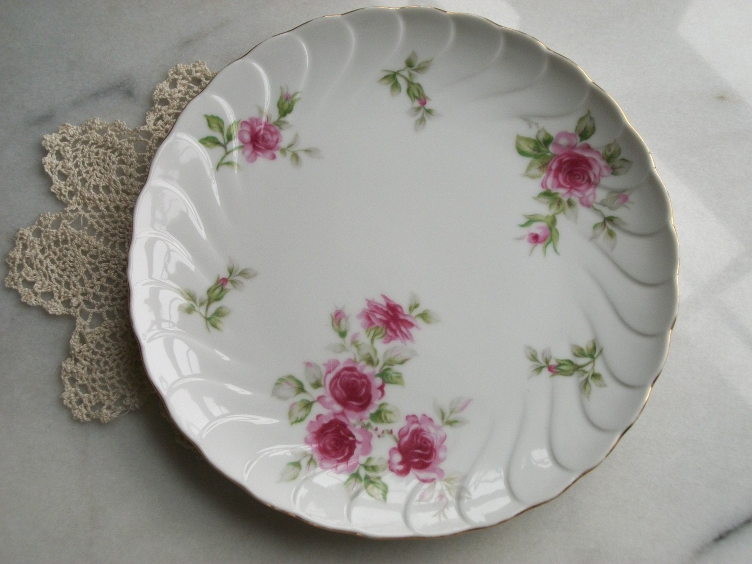 Vintage Lynmore Fine China Plate Made in Japan Romance