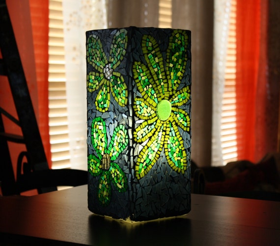 Items similar to Lamp Designer Lighting Mosaic Lamp Stained Glass