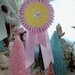 Pretty Pastel Christmas Prize Ribbon Ornament