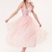 Metallic / Dress / 1980s Dress / Party Dress / Pink Dress / Prom Dress / Wedding Dress / Lame / 0264