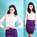 Mod / Dress / 1960s Dress / Vintage 60s Dress/ Cocktail Party Dress / Evening Dress / Plum Purple / White Lace 0459