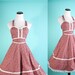 Gunne Sax / Prairie Dress / Maroon / Dress / Dresses / Bohemian / Cotton / Wedding Dress / Halter Dress / Vintage Lace / Boho / 0846