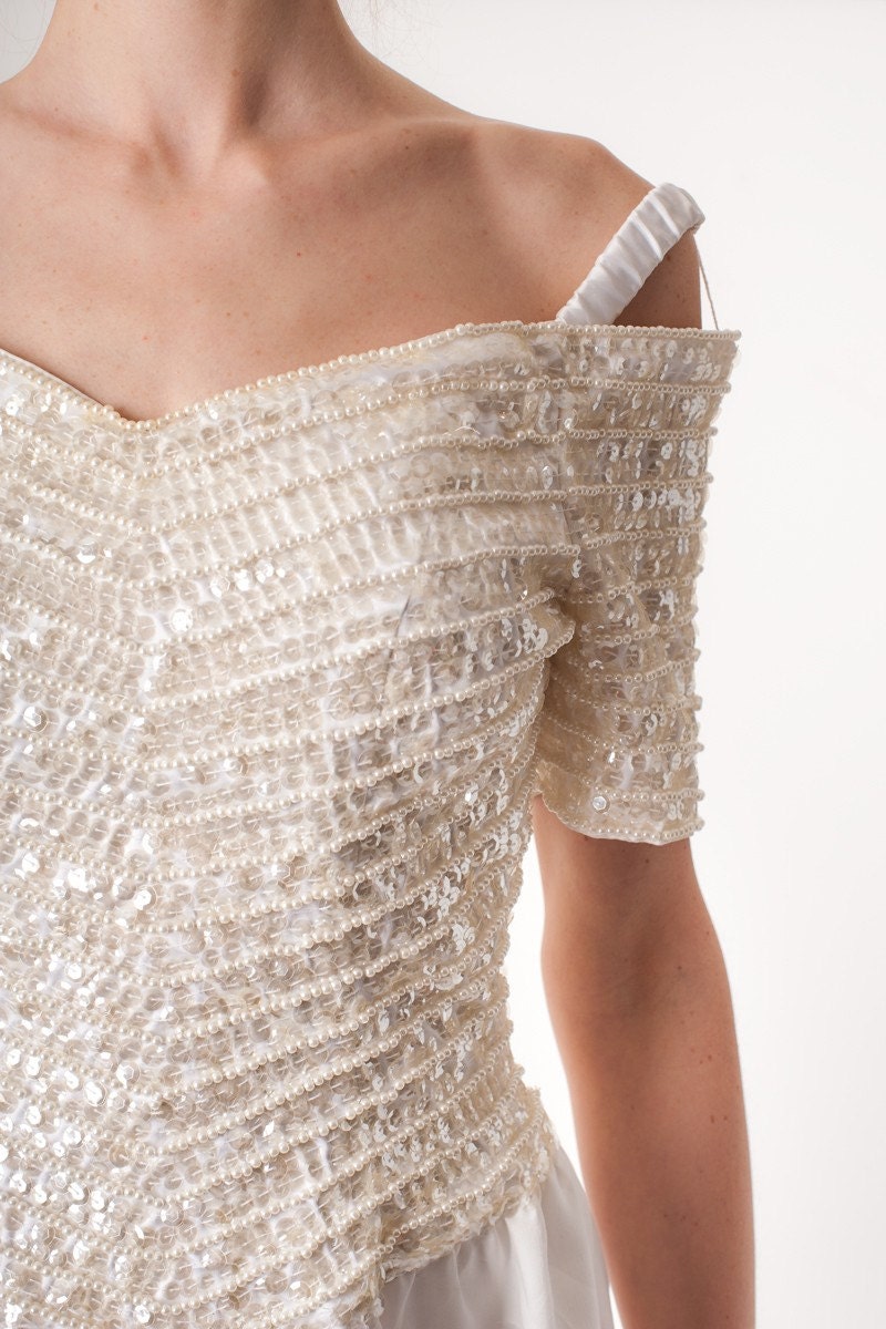 sequin bridal robe