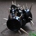 Black Cyber Mask Cyber Goth Respirator Gas Mask Spikes