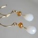 White Quartz and Citrine Earrings
