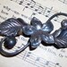Antique BROOCH Sterling Silver Jewelry Element