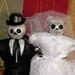 bride and groom voodoo dolls