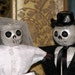 bride and groom voodoo dolls