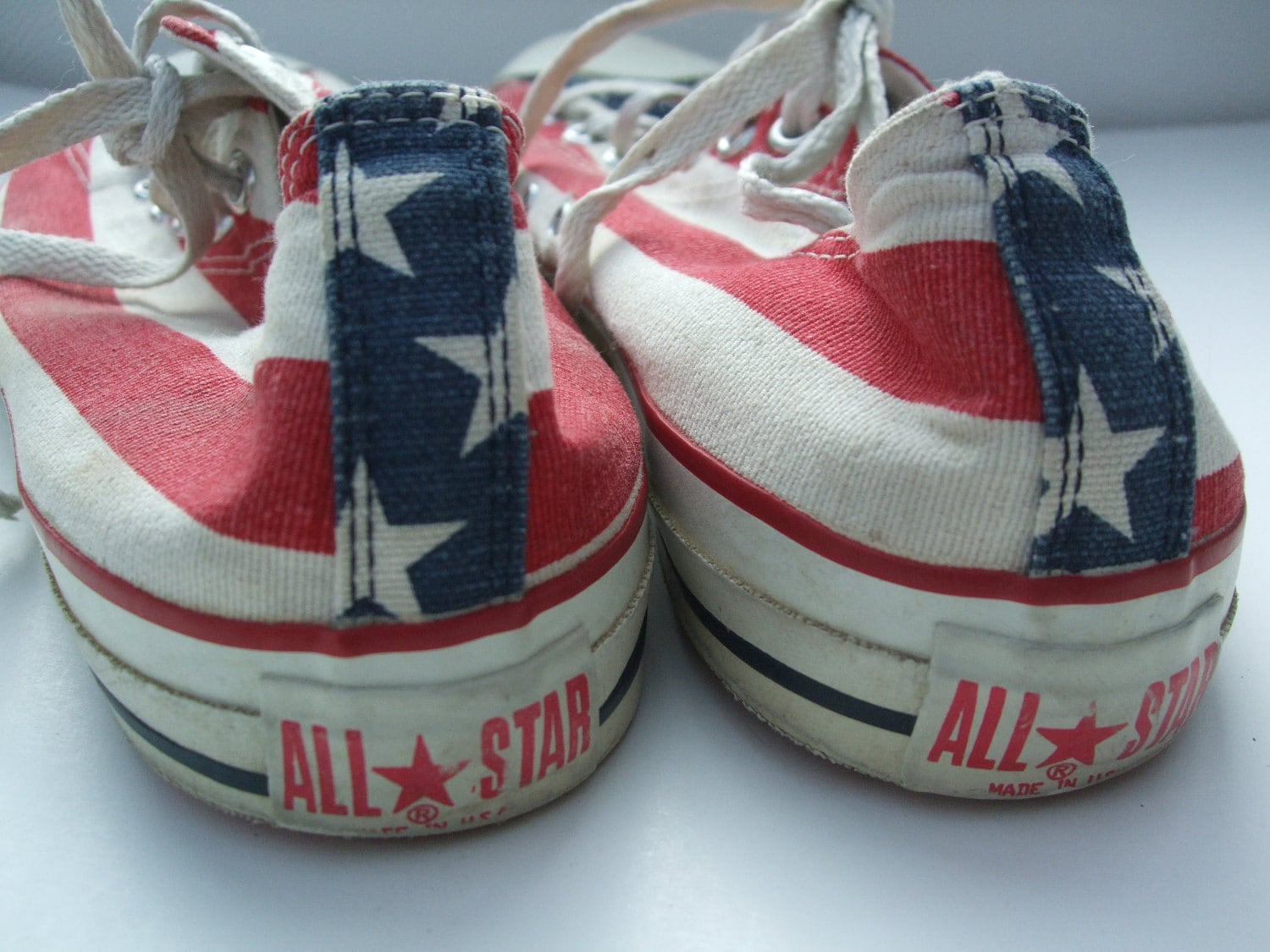 Vintage 1980s Converse All Star Sneakers Tennis Shoes Red