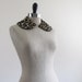 1950s Dress 1960s Dress Collar in Faux Leopard Fur