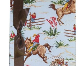 Loose Leaf Baby Memory Book - Cowboy Print