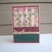 Birthday Card Blank Card Burgundy and Green Floral Blank Inside- You Choose Sentiment on Front