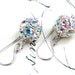 Swarovski Crystal Ball Earrings- Handmade with Sterling Silver and Swarovski Crystal- Free Shipping
