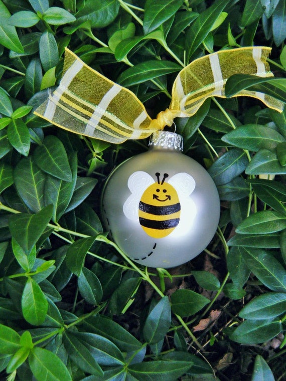 bumble bee ornament personalized handpainted glass christmas bumble bee ornament personalized handpainted glass christmas