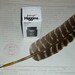 Feather Quill, Real Feather Writing quill with metal nib and ink