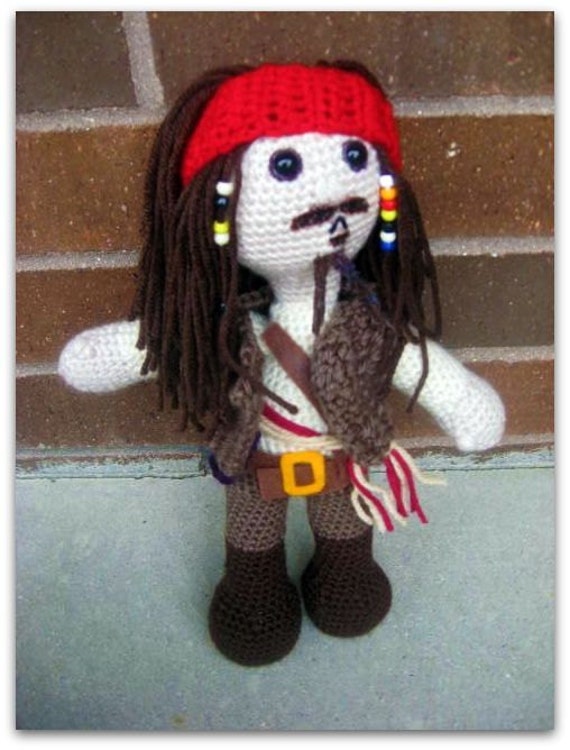 jack sparrow stuffed doll