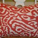 Set of TWO - Beautiful Decorative Pillow Cover - 18 x 14 - ANIMAL PRINT - Throw Pillow - Accent Pillow - Persimmon