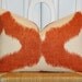 Decorative Pillow Cover - 12x18 - Throw Pillow - Accent Pillow - IKAT - Orange - Clay - Lumbar Pillow