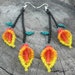 Colorful Calla Lily Chaquira Earrings
