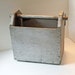 Vintage Handmade Tool Caddy Box Carrier Distressed Wood Unusual Tall Shape Farmhouse Rustic