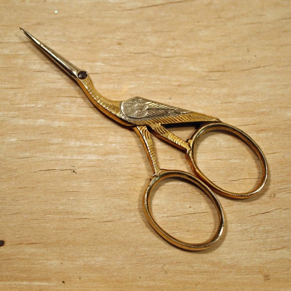 Early 1900s Stork Sewing Scissors