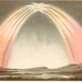 1894 Rare Antique beautiful polar lights print, Northern lights and aurora borealis in Scandinavia and Greenland