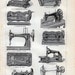 1900 Antique MACHINE print, Sewing machine art lithograph