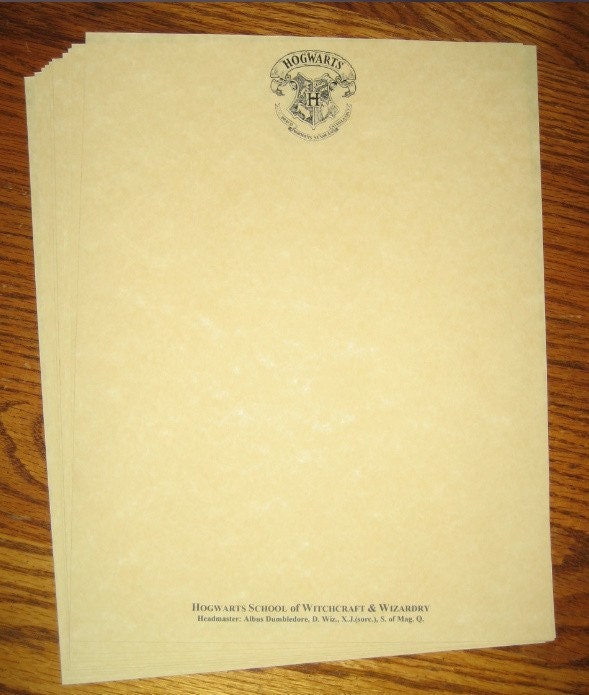 Hogwarts Stationery