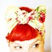 Vintage Inspired Head Scarf, Yellow, Roses and Ribbons, Retro, rockabilly, 1940s, 1950s