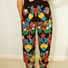 Reserved--Vintage Rainbow Bird and Flower Sequin and Mirror Pants Ethic Tribal Canvas Pants