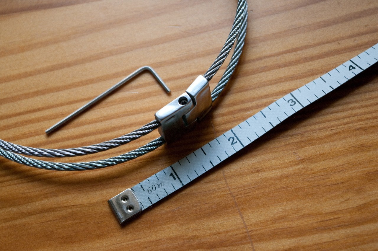 G3 3mm stainless steel wire rope collar